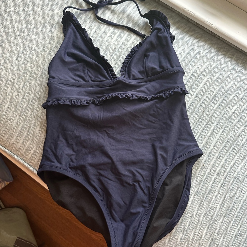 J. Crew Navy One Piece Swimsuit